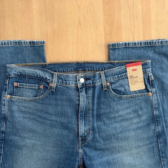 Levi's 505 Men's Jeans Size 38x32, Blue, Regular Straight, Denim. BRAND NEW. - Picture 4 of 12